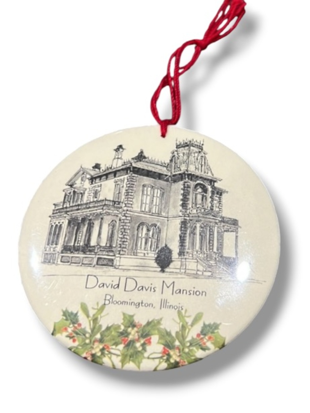 David Davis Bloomington Illinois Gilded Age Mansion Christmas Tree Ornament